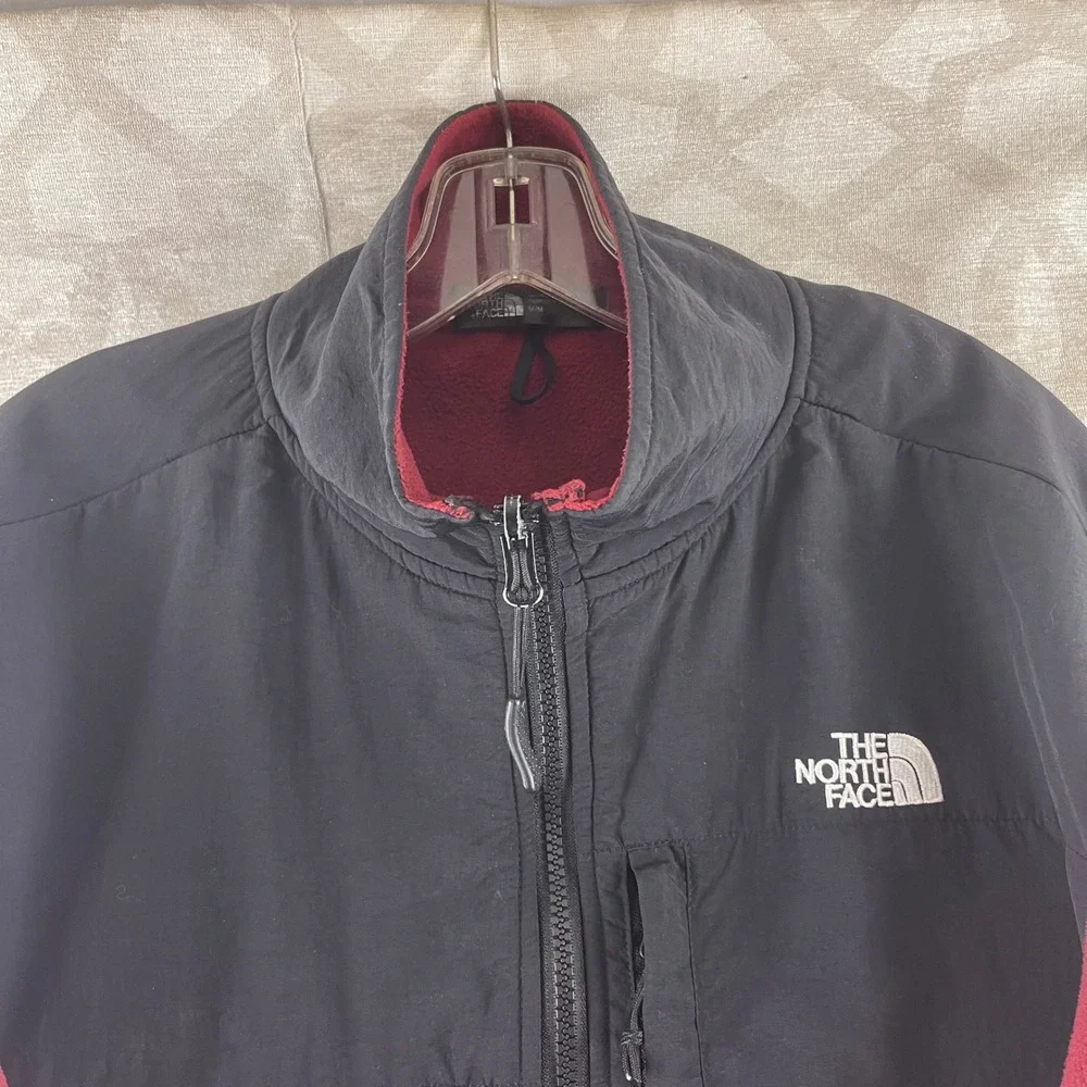 The North Face Denali Fleece Jacket Mens Medium Red Black Full Zip RN 131349 - Picture 7 of 10